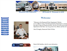 Tablet Screenshot of hammondpolice.com